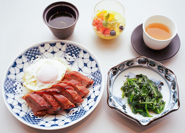 叉焼飯セット