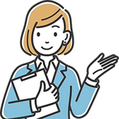 女性スタッフのイラスト