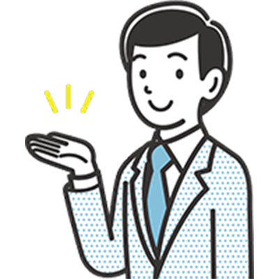 男性スタッフのイラスト