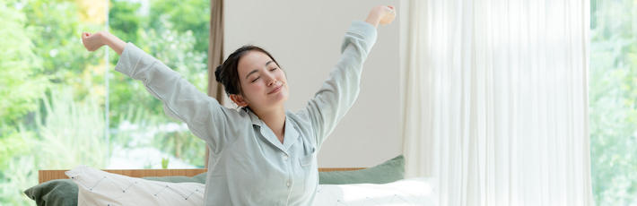 快眠した女性